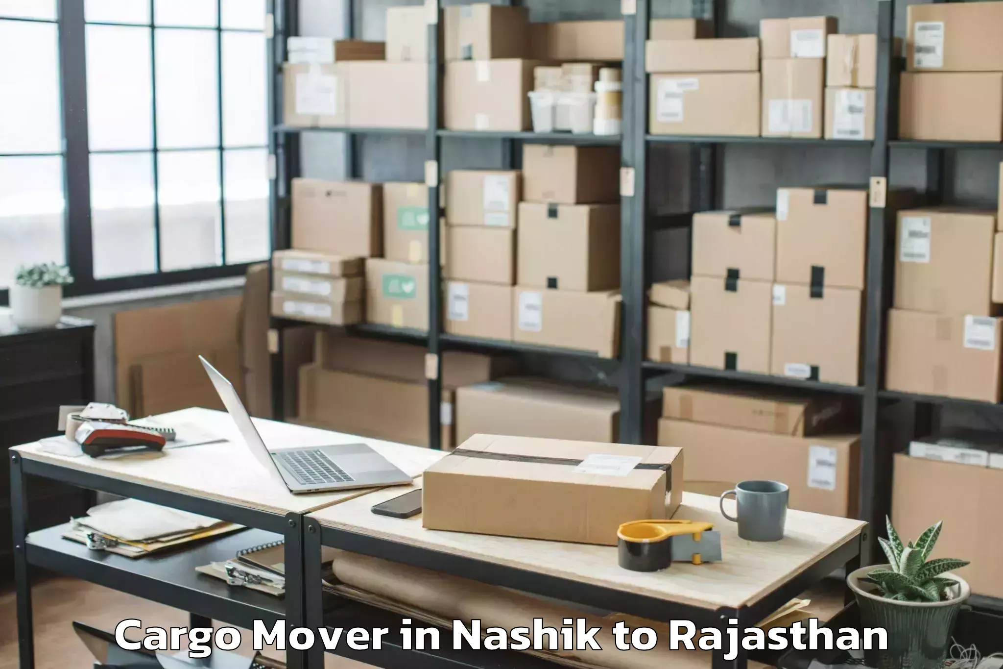 Leading Nashik to Opjs University Churu Cargo Mover Provider